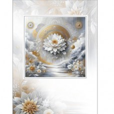 INSPIRAZIONS MAXI GREETING CARD White Lotus Crown